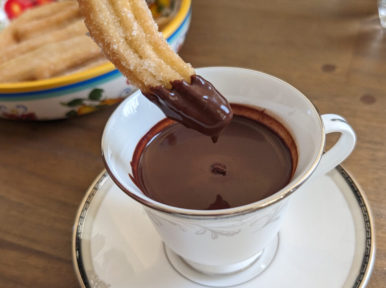 Churros con chocolate